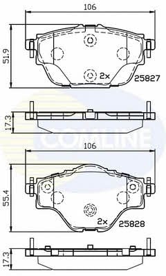 Comline CBP32235 Brake Pad Set, disc brake CBP32235: Buy near me in Poland at 2407.PL - Good price!