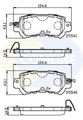 Comline CBP32241 Klocki hamulcowe, zestaw CBP32241: Dobra cena w Polsce na 2407.PL - Kup Teraz!