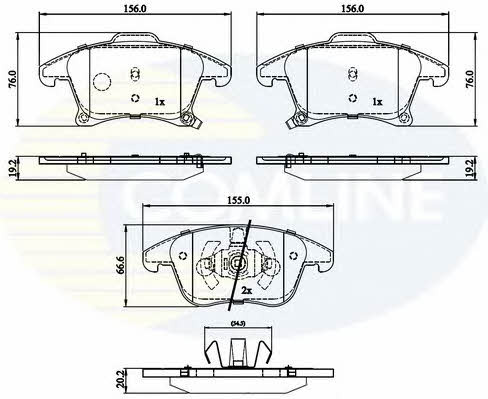 Comline CBP32286 Тормозные колодки дисковые, комплект CBP32286: Отличная цена - Купить в Польше на 2407.PL!