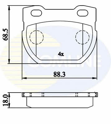 Comline CBP02215 Scheibenbremsbeläge, Set CBP02215: Kaufen Sie zu einem guten Preis in Polen bei 2407.PL!