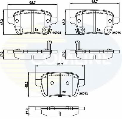 Comline CBP32279 Гальмівні колодки, комплект CBP32279: Приваблива ціна - Купити у Польщі на 2407.PL!