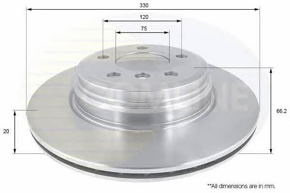 Comline ADC1777V Тормозной диск задний вентилируемый ADC1777V: Отличная цена - Купить в Польше на 2407.PL!
