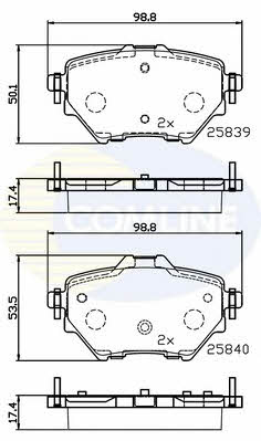 Comline CBP32234 Brake Pad Set, disc brake CBP32234: Buy near me in Poland at 2407.PL - Good price!