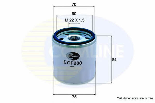 Comline EOF280 Масляный фильтр EOF280: Отличная цена - Купить в Польше на 2407.PL!