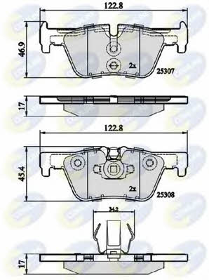 Comline CBP02131 Brake Pad Set, disc brake CBP02131: Buy near me in Poland at 2407.PL - Good price!