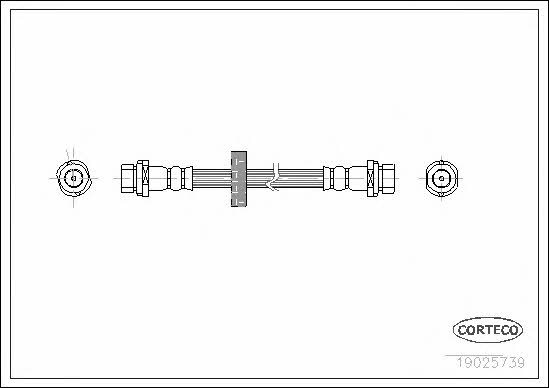 Corteco 19025739 Bremsschlauch 19025739: Kaufen Sie zu einem guten Preis in Polen bei 2407.PL!