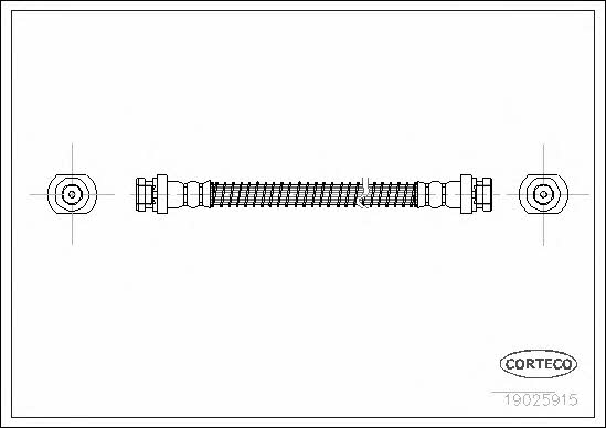 Corteco 19025915 Brake Hose 19025915: Buy near me in Poland at 2407.PL - Good price!