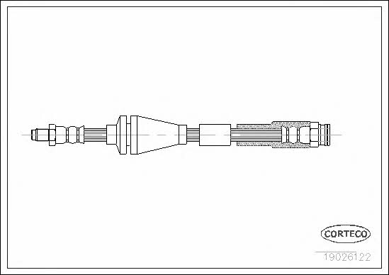 Corteco 19026122 Bremsschlauch 19026122: Kaufen Sie zu einem guten Preis in Polen bei 2407.PL!