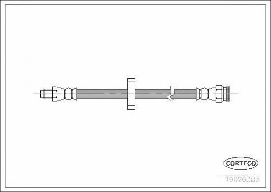 Corteco 19026383 Brake Hose 19026383: Buy near me in Poland at 2407.PL - Good price!