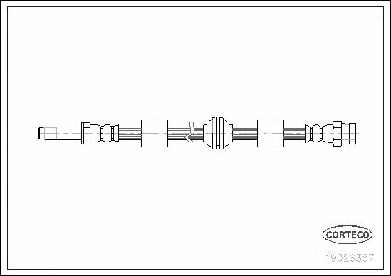 Corteco 19026387 Bremsschlauch 19026387: Kaufen Sie zu einem guten Preis in Polen bei 2407.PL!