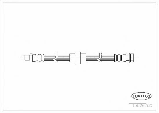 Corteco 19026700 Brake Hose 19026700: Buy near me in Poland at 2407.PL - Good price!