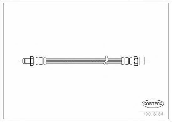 Corteco 19018184 Brake Hose 19018184: Buy near me in Poland at 2407.PL - Good price!