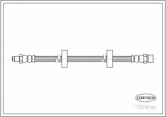 Corteco 19018186 Brake Hose 19018186: Buy near me in Poland at 2407.PL - Good price!