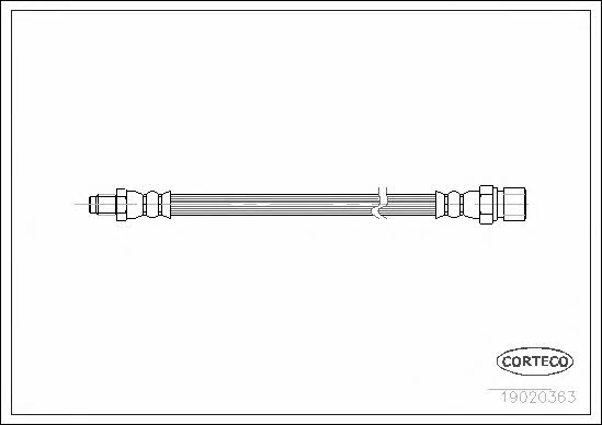 Corteco 19020363 Bremsschlauch 19020363: Kaufen Sie zu einem guten Preis in Polen bei 2407.PL!