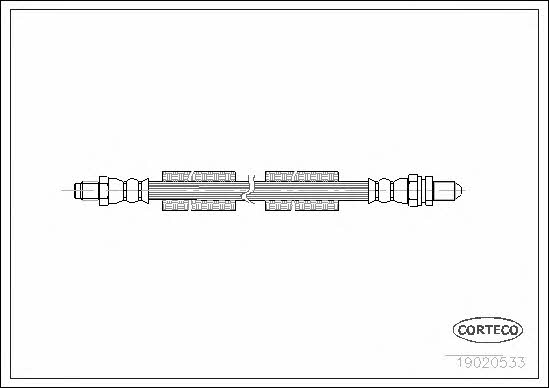 Corteco 19020533 Brake Hose 19020533: Buy near me in Poland at 2407.PL - Good price!