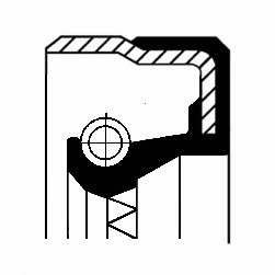 Shaft oil seal Corteco 01035820B