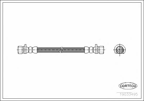 Corteco 19033495 Bremsschlauch 19033495: Kaufen Sie zu einem guten Preis in Polen bei 2407.PL!