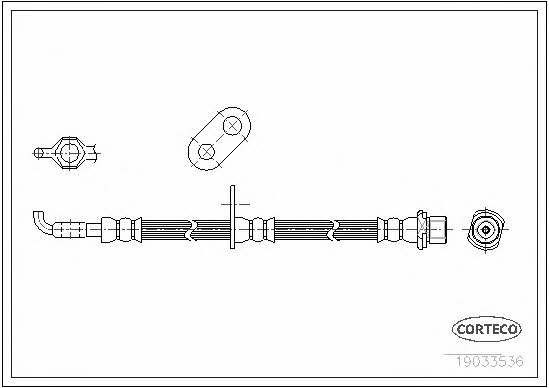 Corteco 19033536 Brake Hose 19033536: Buy near me in Poland at 2407.PL - Good price!