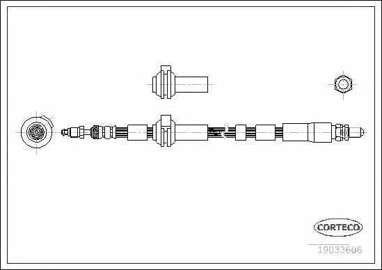 Corteco 19033606 Brake Hose 19033606: Buy near me in Poland at 2407.PL - Good price!