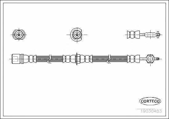 Corteco 19030483 Brake Hose 19030483: Buy near me in Poland at 2407.PL - Good price!