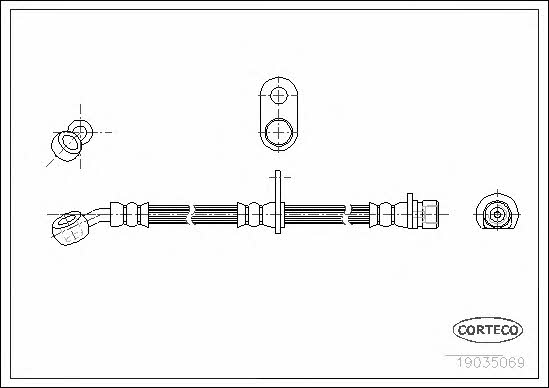 Corteco 19035069 Bremsschlauch 19035069: Kaufen Sie zu einem guten Preis in Polen bei 2407.PL!