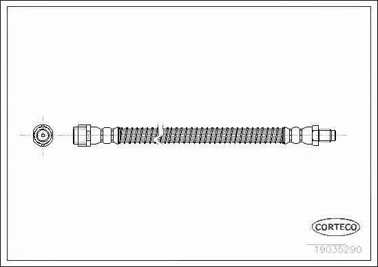 Corteco 19035290 Brake Hose 19035290: Buy near me in Poland at 2407.PL - Good price!