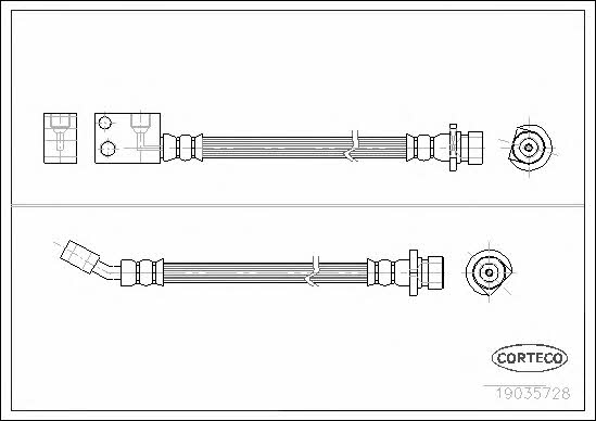 Corteco 19035728 Bremsschlauch 19035728: Kaufen Sie zu einem guten Preis in Polen bei 2407.PL!