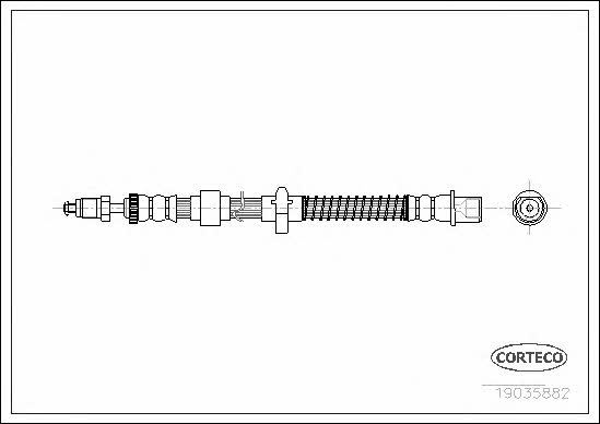 Corteco 19035882 Bremsschlauch 19035882: Kaufen Sie zu einem guten Preis in Polen bei 2407.PL!