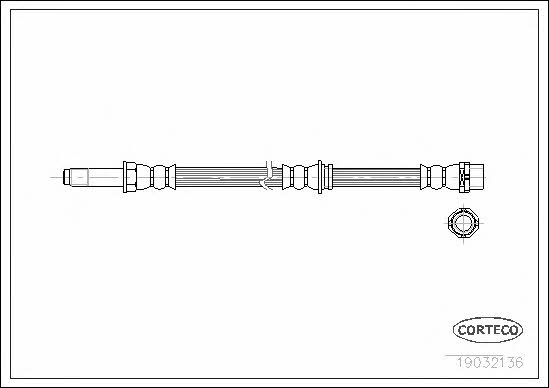 Corteco 19032136 Bremsschlauch 19032136: Kaufen Sie zu einem guten Preis in Polen bei 2407.PL!