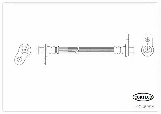 Corteco 19036994 Brake Hose 19036994: Buy near me in Poland at 2407.PL - Good price!