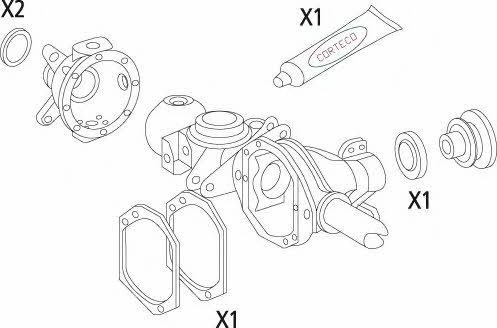 Corteco 19535844 Gearbox gaskets, kit 19535844: Buy near me in Poland at 2407.PL - Good price!