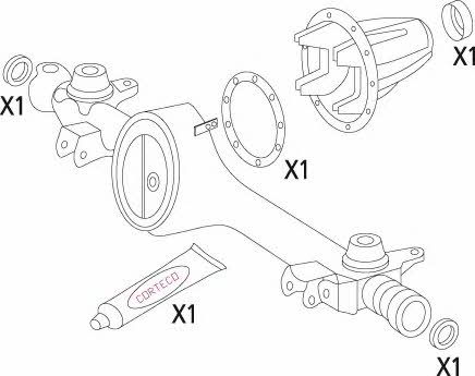 Corteco 19535848 Gearbox gaskets, kit 19535848: Buy near me in Poland at 2407.PL - Good price!