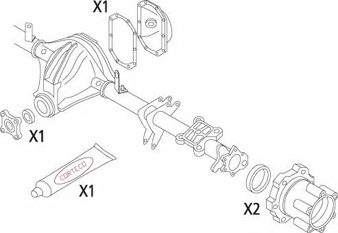 Corteco 19536203 Gearbox gaskets, kit 19536203: Buy near me in Poland at 2407.PL - Good price!