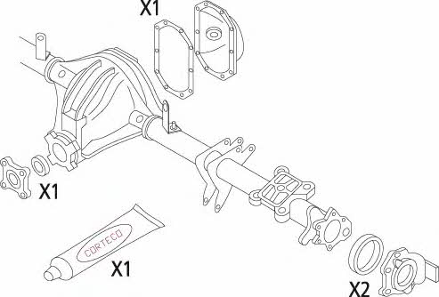 Corteco 19536204 Gearbox gaskets, kit 19536204: Buy near me in Poland at 2407.PL - Good price!