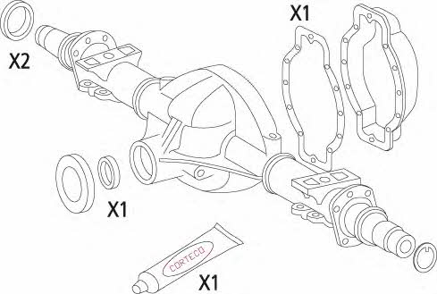 Corteco 19536223 Gearbox gaskets, kit 19536223: Buy near me in Poland at 2407.PL - Good price!