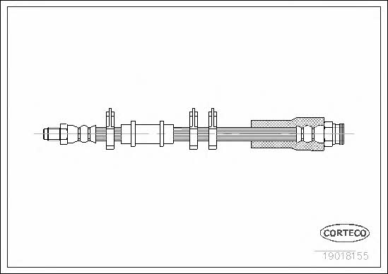 Corteco 19018155 Brake Hose 19018155: Buy near me in Poland at 2407.PL - Good price!