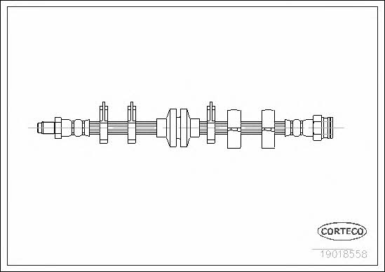 Corteco 19018558 Brake Hose 19018558: Buy near me in Poland at 2407.PL - Good price!