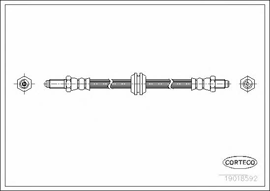 Corteco 19018592 Brake Hose 19018592: Buy near me in Poland at 2407.PL - Good price!