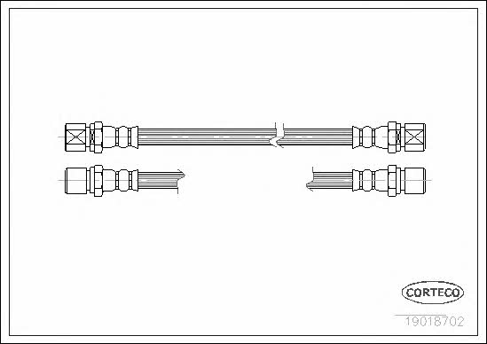 Corteco 19018702 Bremsschlauch 19018702: Kaufen Sie zu einem guten Preis in Polen bei 2407.PL!