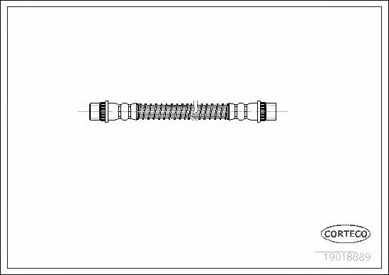 Corteco 19018889 Brake Hose 19018889: Buy near me in Poland at 2407.PL - Good price!