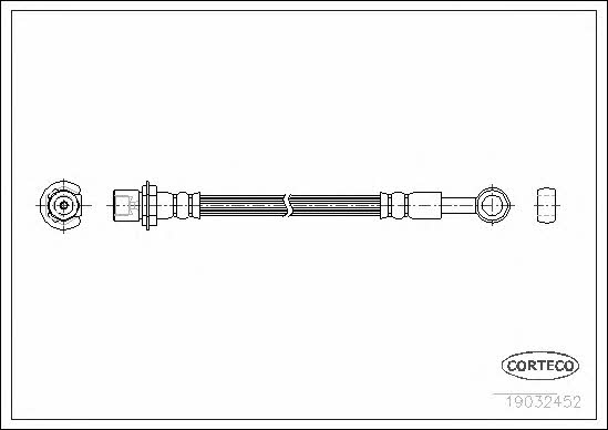 Corteco 19032452 Przewód hamulcowy elastyczny 19032452: Dobra cena w Polsce na 2407.PL - Kup Teraz!
