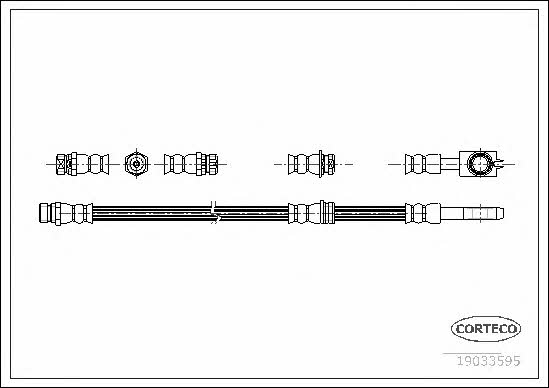 Corteco 19033595 Bremsschlauch 19033595: Kaufen Sie zu einem guten Preis in Polen bei 2407.PL!