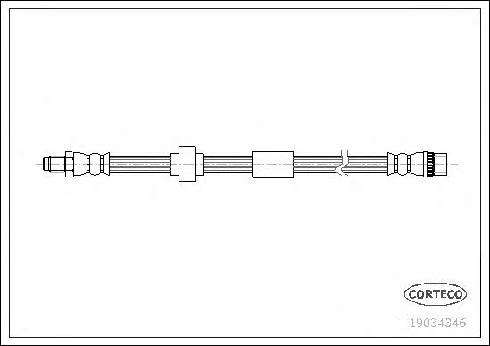 Corteco 19034346 Bremsschlauch 19034346: Kaufen Sie zu einem guten Preis in Polen bei 2407.PL!