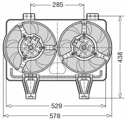 CTR 1209512 Hub, engine cooling fan wheel 1209512: Buy near me in Poland at 2407.PL - Good price!
