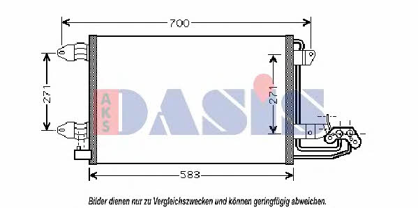Dasis 042013N Радиатор кондиционера (Конденсатор) 042013N: Отличная цена - Купить в Польше на 2407.PL!