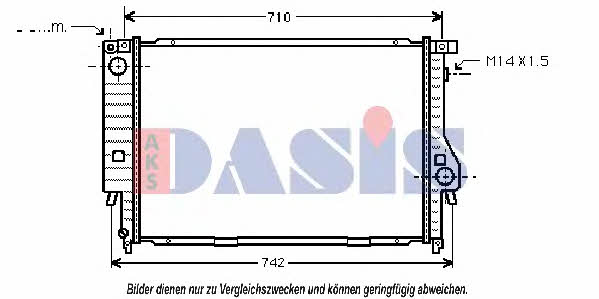 Dasis 051040N Радиатор охлаждения двигателя 051040N: Отличная цена - Купить в Польше на 2407.PL!