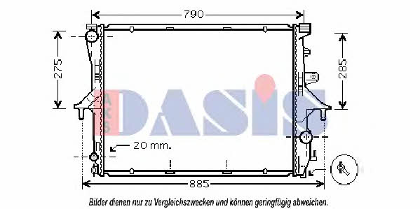 Dasis 044001N Радиатор охлаждения двигателя 044001N: Отличная цена - Купить в Польше на 2407.PL!