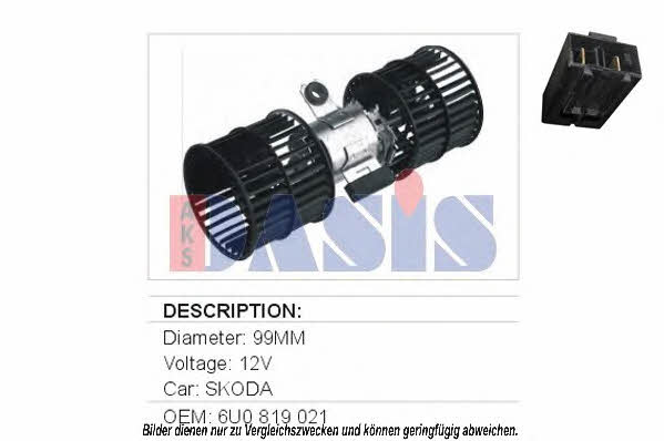 Dasis 048017N Fan assy - heater motor 048017N: Buy near me in Poland at 2407.PL - Good price!
