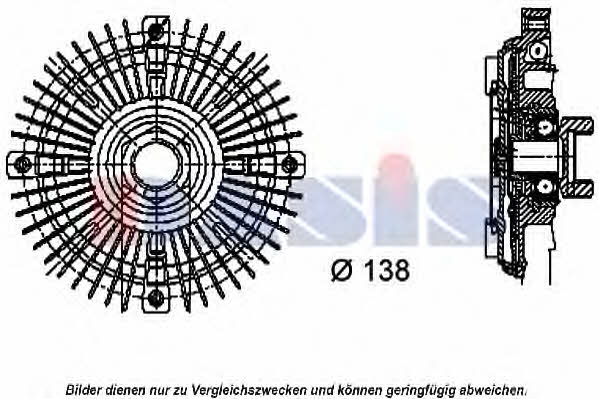 Dasis 048080N Viscous coupling assembly 048080N: Buy near me in Poland at 2407.PL - Good price!