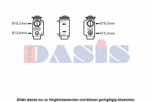 Dasis 050003N Air conditioner expansion valve 050003N: Buy near me in Poland at 2407.PL - Good price!